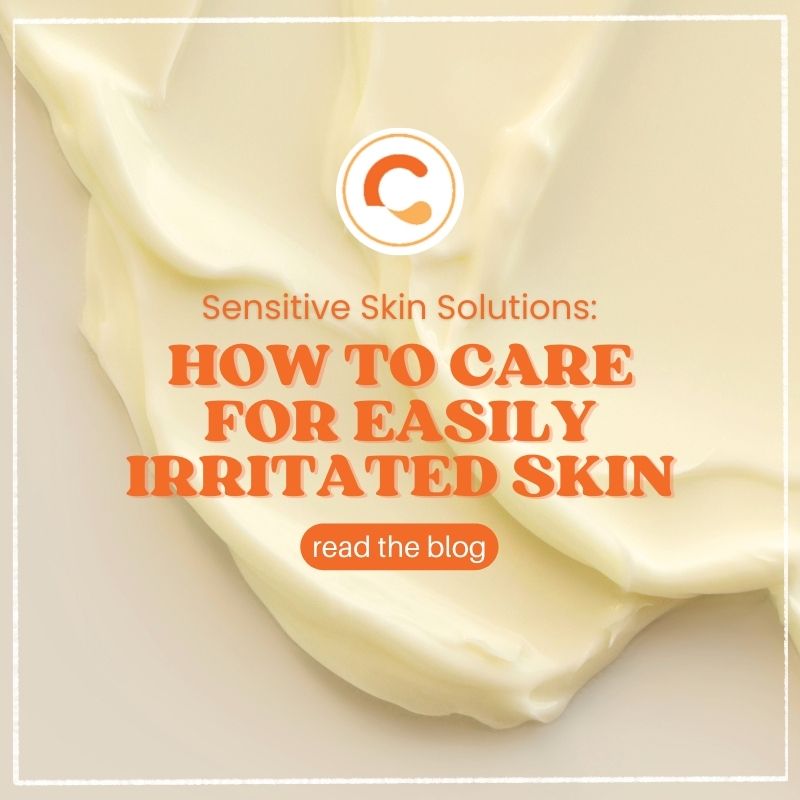 Close-up of a creamy lotion texture, illustrating gentle care for easily irritated skin